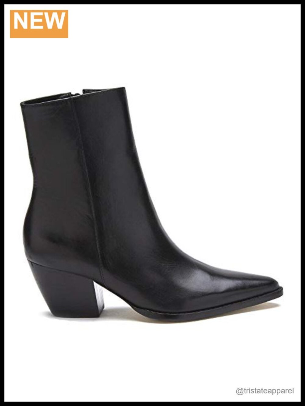Matisse Caty Suede Pointed Toe Ankle Western Bootie with Stacked Heel